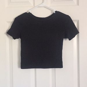 simple black zara top!